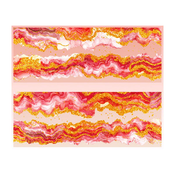 Poppy Crafts Auroral Prism Sticker Roll - Red Flame