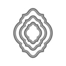 Poppy Crafts Cutting Dies #1070 - Nesting Dies - Art Deco Frames #9