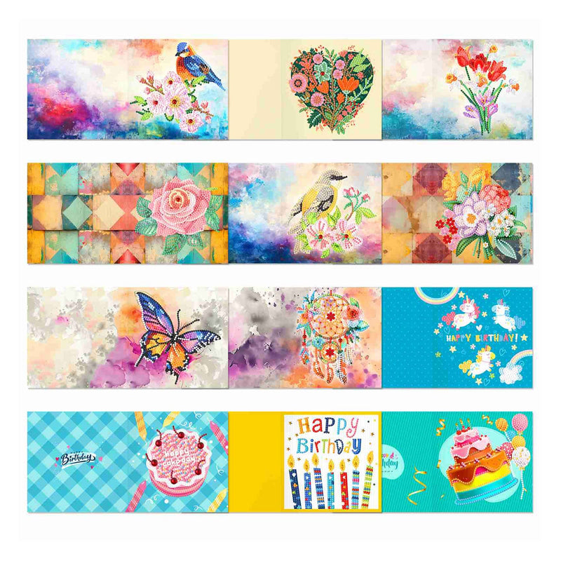Poppy Crafts Diamond Art Greeting Card Kit