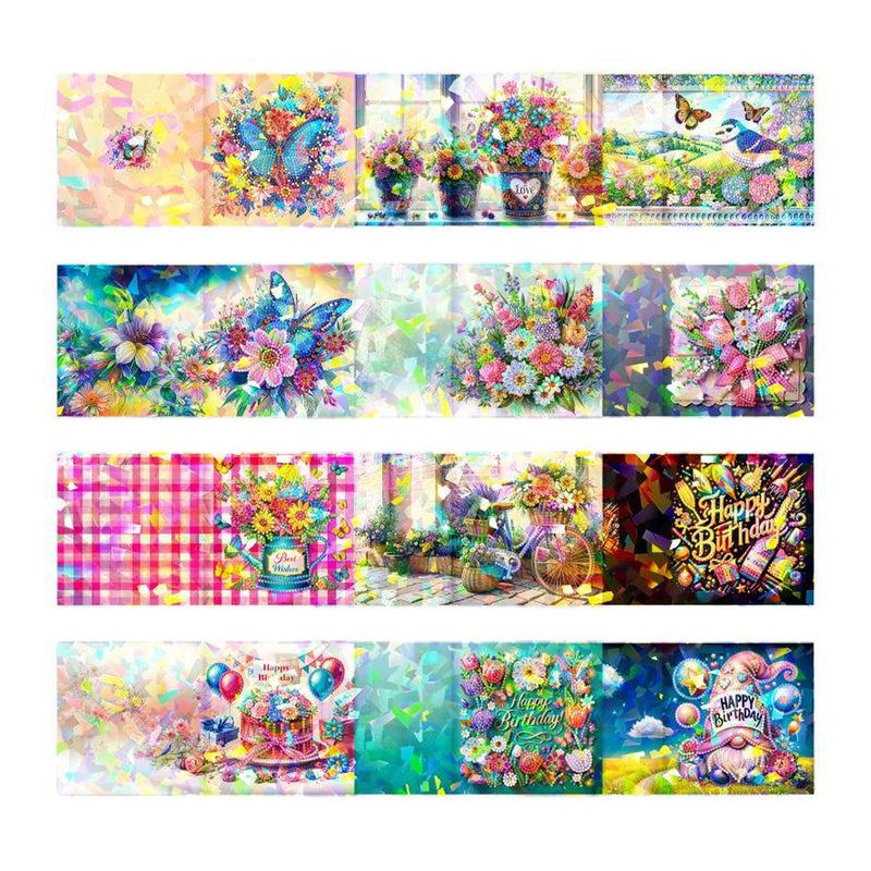 Poppy Crafts Diamond Art Greeting Card Kit