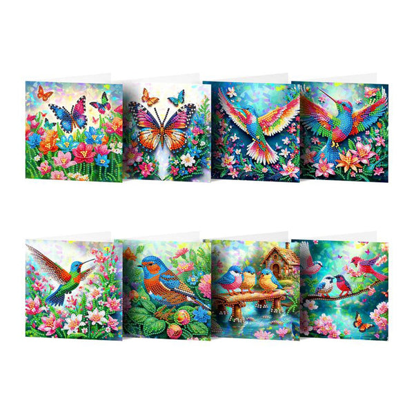 Poppy Crafts Diamond Art Greeting Card Kit #40 - 8 Pack