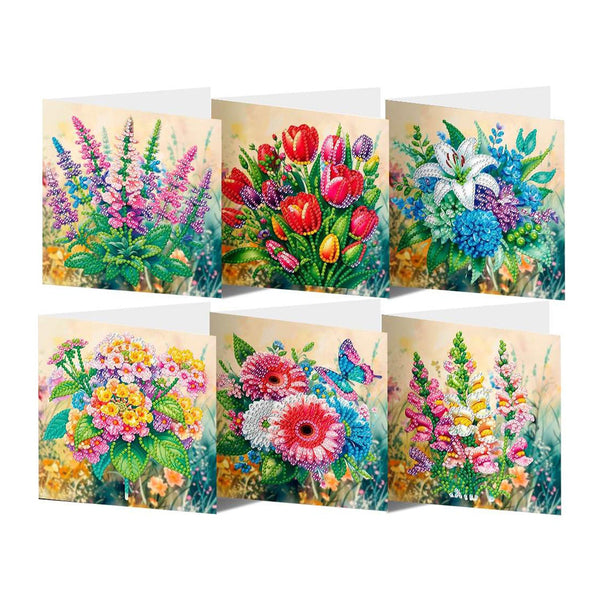 Poppy Crafts Diamond Art Greeting Card Kit #41 - 6 pack