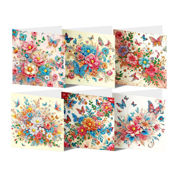 Poppy Crafts Diamond Art Greeting Card Kit #42 - 6 Pack