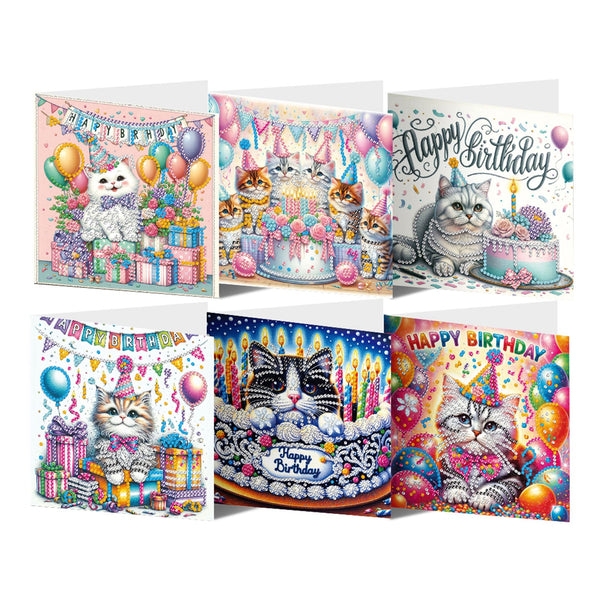 Poppy Crafts Diamond Art Greeting Card Kit #44 - 6 Pack