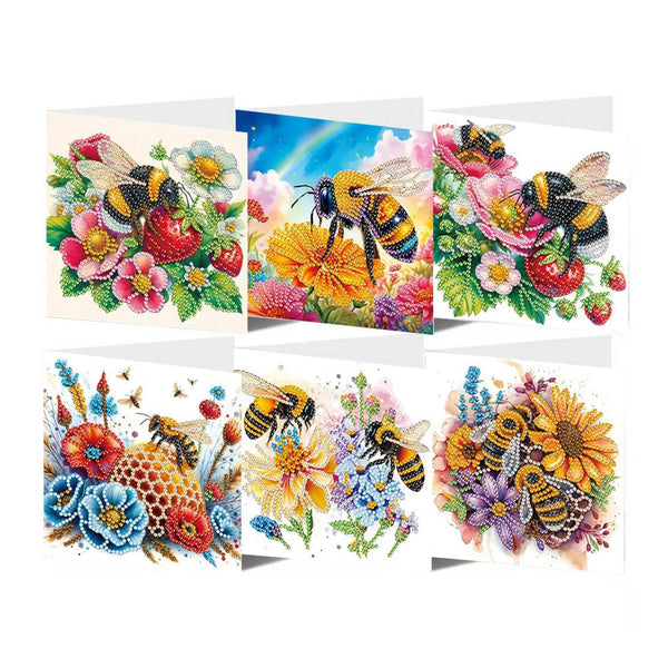 Poppy Crafts Diamond Art Greeting Card Kit #48 - 6 pack