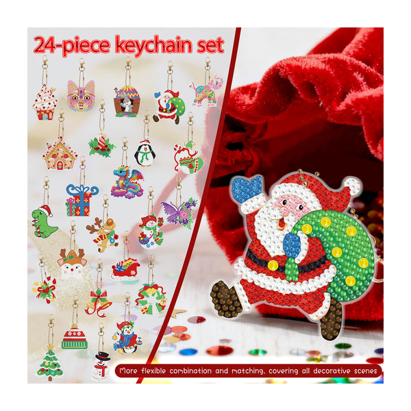 Poppy Crafts Diamond Art Key Chain Kit