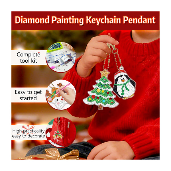 Poppy Crafts Diamond Art Key Chain Kit