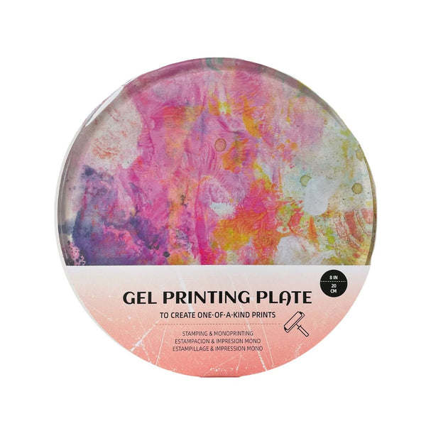 Poppy Crafts Gel Printing Plate - Round 8"