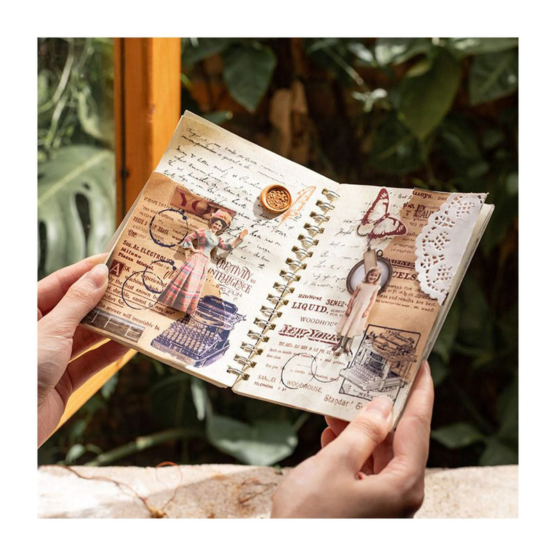 Poppy Crafts Notes On Time Rub-Ons - The Poem of Typewriters