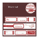 Poppy Crafts Small Label Washi Tape - Digital Tag