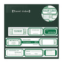 Poppy Crafts Small Label Washi Tape - Travel Ticket