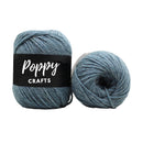 Poppy Crafts Soft Yak Wool 100g - Blue Steel