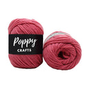 Poppy Crafts Soft Yak Wool 100g - Deep Coral