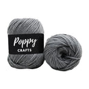 Poppy Crafts Soft Yak Wool 100g - Slate Grey