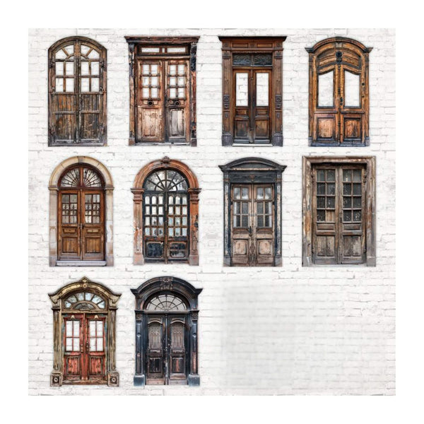 Poppy Crafts Vintage Courtyard Stickers - Rustic Doorways