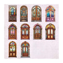 Poppy Crafts Vintage Courtyard Stickers - Rustic Doorways