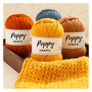 Poppy Crafts Wool Thread Mercerised Yarn 50g - Navy