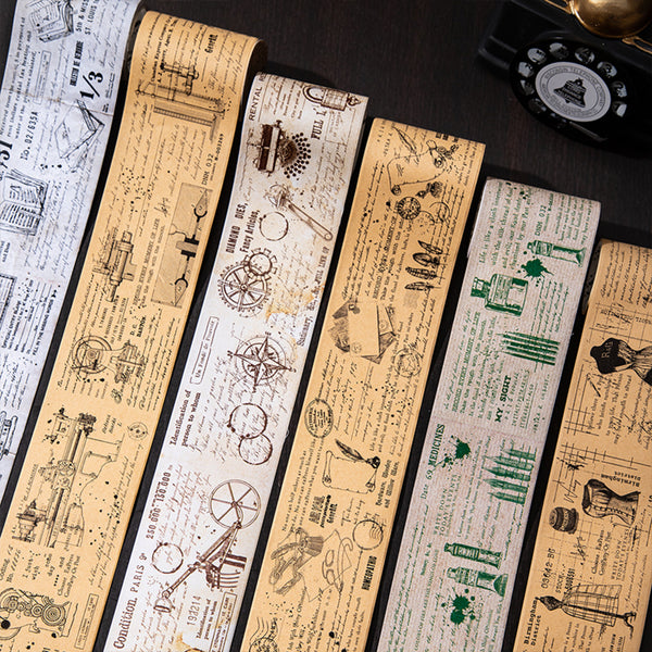 Poppy Craft Printed Kraft Sticker Roll - Sewing Draft
