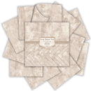 A stack of textured paper sheets in a warm beige and cream tone, arranged in a fan shape with a central label that reads 'Georgia Distressed Tapestry' and 'Scalpers Collection.'.