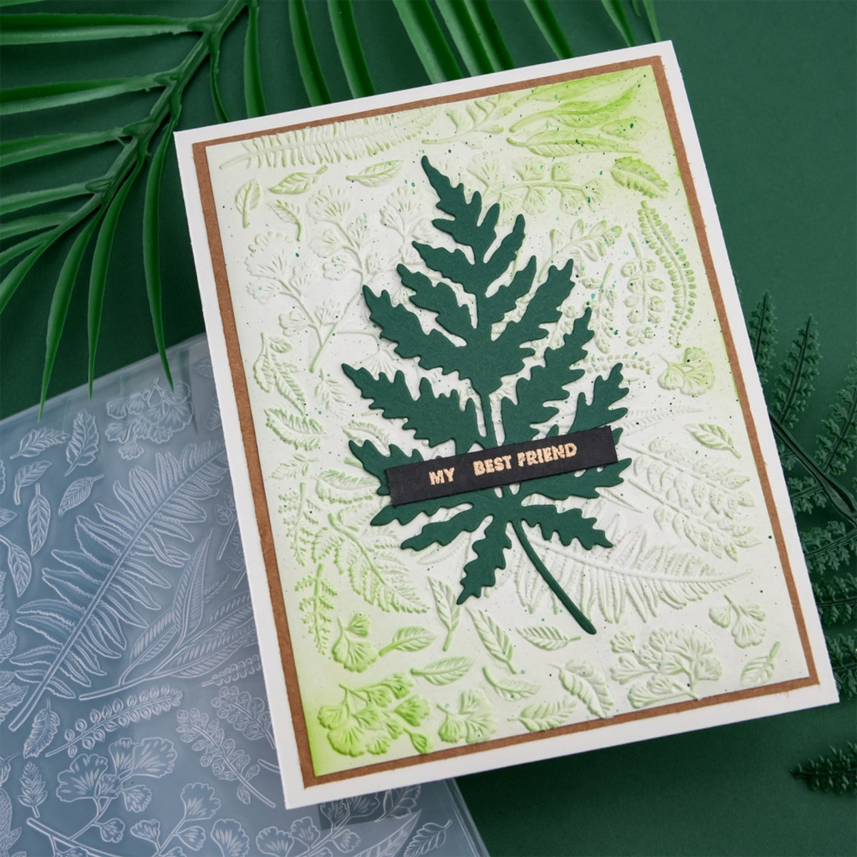 Poppy Crafts 3D Embossing Folder #279 - Botanical Ferns – CraftOnline