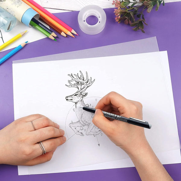 Poppy Crafts A4 Vellum Paper 10 Pack - White