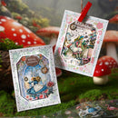 Poppy Crafts Alice Tea Room PET Sticker Roll - Green Chess Trail