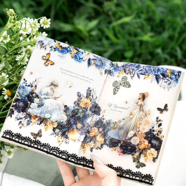 Poppy Crafts Blooming Flowers in Four Seasons PET Sticker Roll - Bustling Embrace