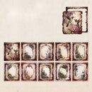 Poppy Crafts Burnt Edge Scrap Paper Pack - Garden of Memories 1 - 50pcs