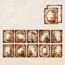 Poppy Crafts Burnt Edge Scrap Paper Pack - Garden of Memories 2 - 50pcs