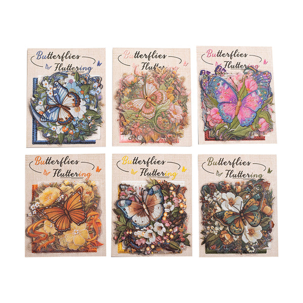 Poppy Crafts Butterflies PET Sticker - Orange Light Butterfly