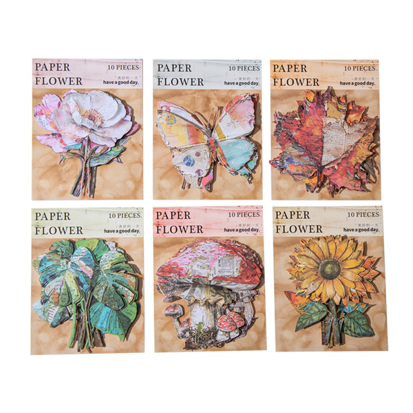 Poppy Crafts Cardstock Flower Stickers - Warm Sun Sunflower