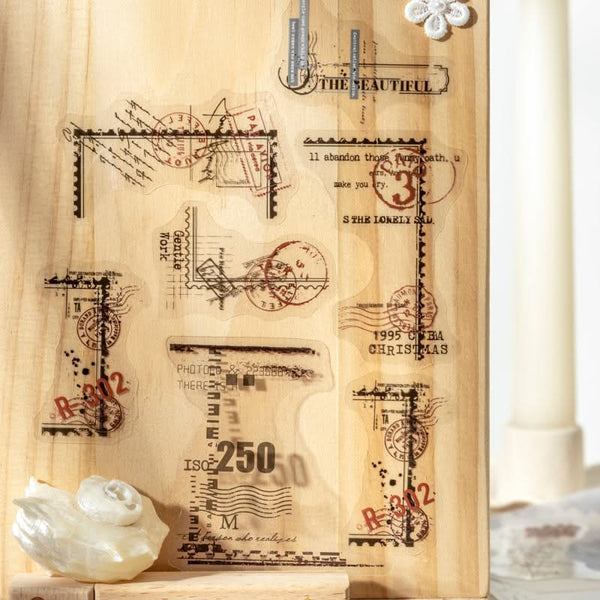 Poppy Crafts Collage Language Sticker Pack - Time Corner