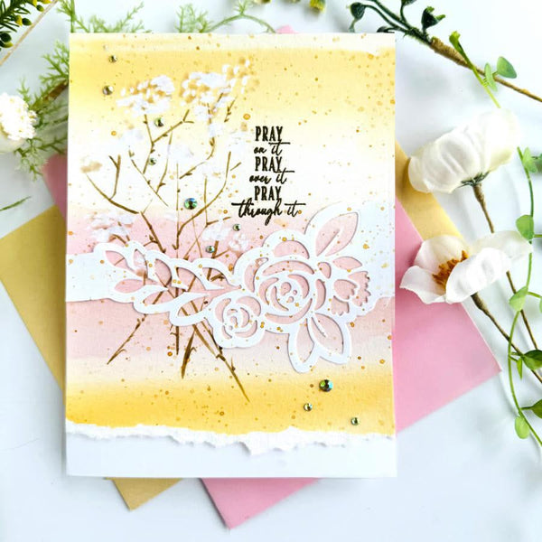 Poppy Crafts Cutting Dies #1068 - Elegant Bloom Edge #1