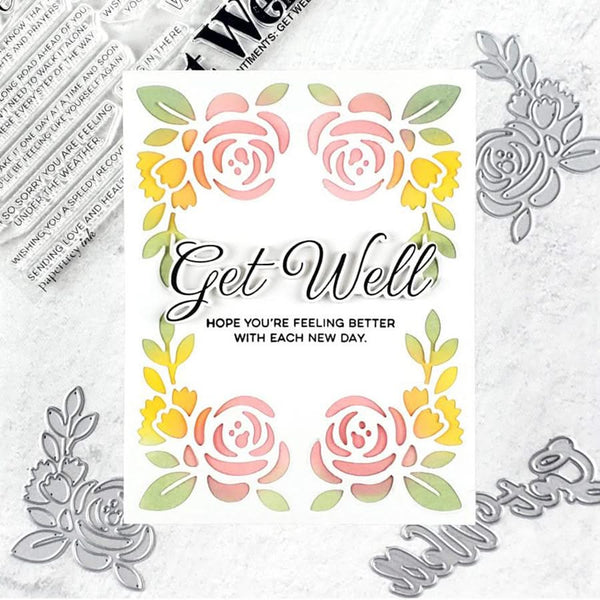 Poppy Crafts Cutting Dies #1069 - Elegant Bloom Edge #2