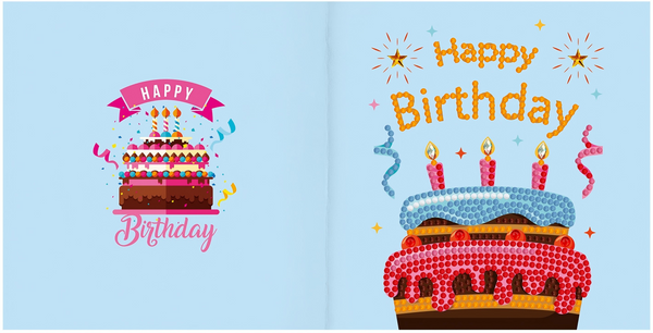 Poppy Crafts Diamond Art Greeting Card Kit