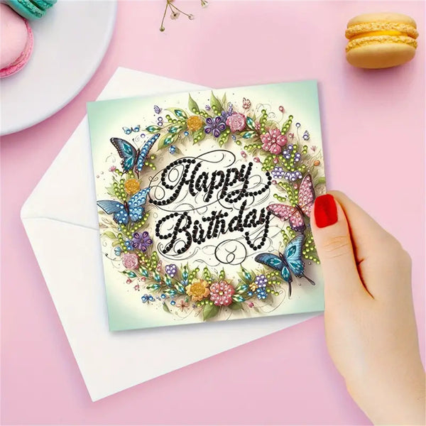 Poppy Crafts Diamond Art Greeting Card Kit