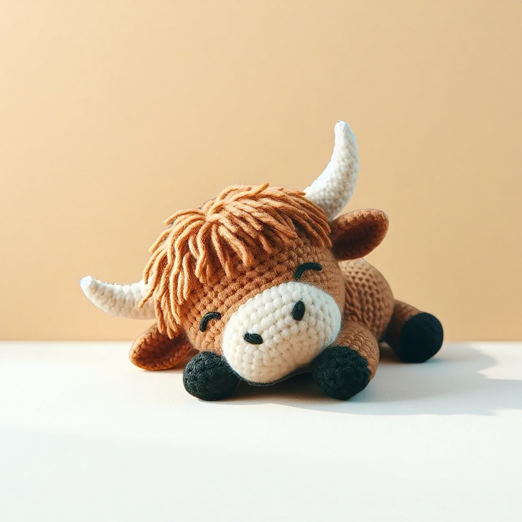 Poppy Crafts Highland Cow Crochet Kit | CraftOnline