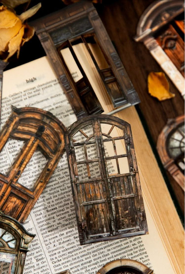 Poppy Crafts Vintage Courtyard Stickers - Rustic Doorways