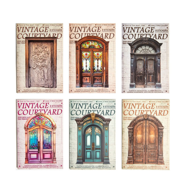 Poppy Crafts Vintage Courtyard Stickers - Rustic Doorways