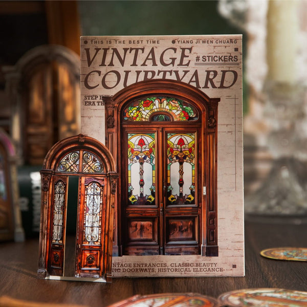 Poppy Crafts Vintage Courtyard Stickers - Rustic Doorways