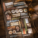 Poppy Crafts Wood Grain Fragments Sticker Kit - Natural Poem