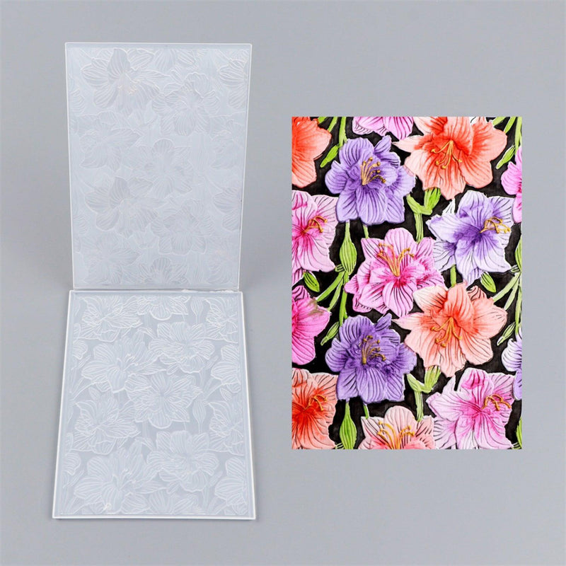 Poppy Crafts 3D Embossing Folder #226 - Floral Foliage – CraftOnline