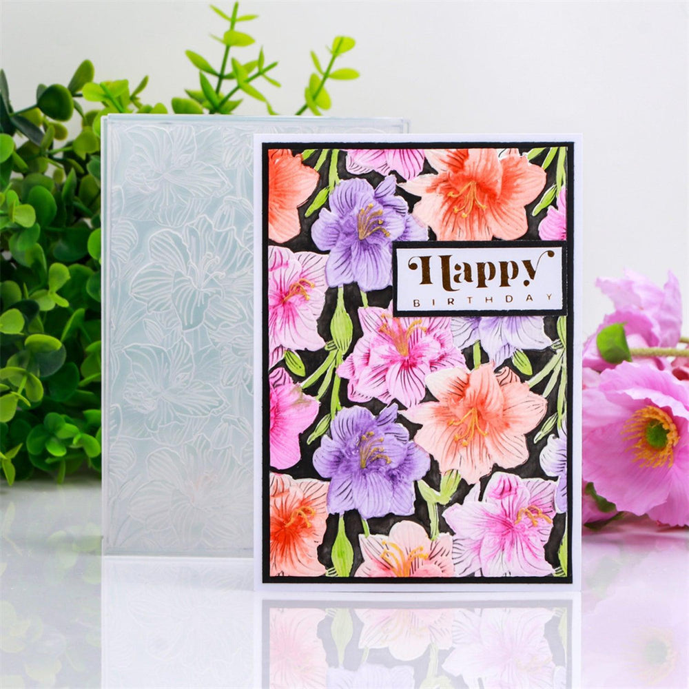 Poppy Crafts 3D Embossing Folder #226 - Floral Foliage – CraftOnline