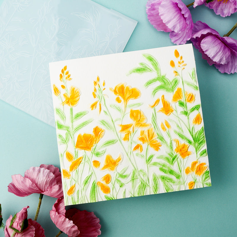 Poppy Crafts 3D Embossing Folder #269 - Wildflower Meadow – CraftOnline