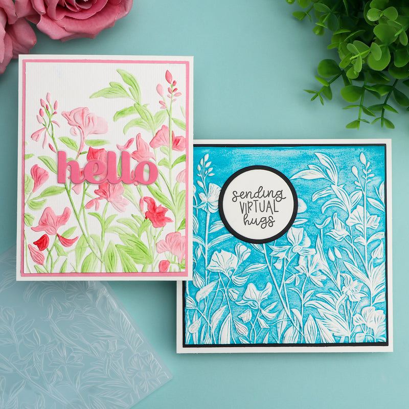 Poppy Crafts 3D Embossing Folder #269 - Wildflower Meadow – CraftOnline