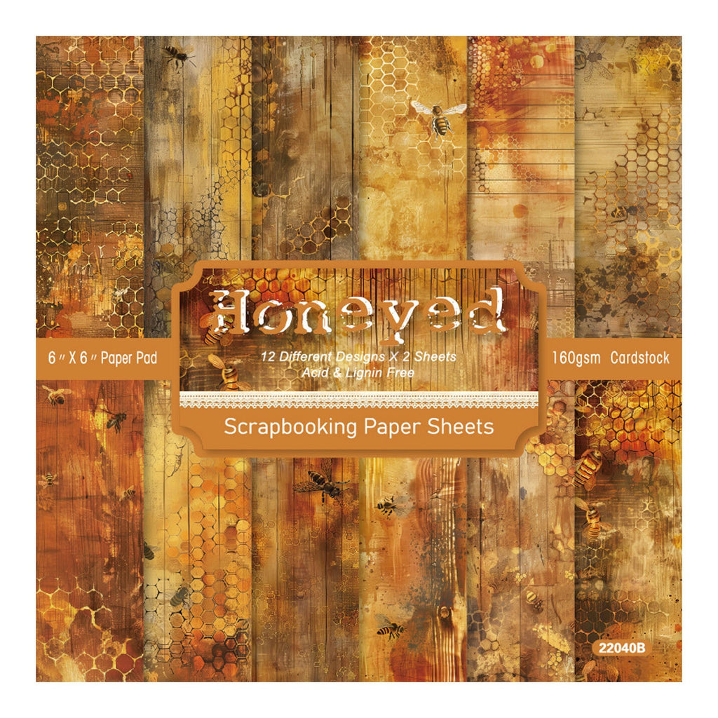 Poppy Crafts Honeyed 6 x 6 Paper Pack | CraftOnline