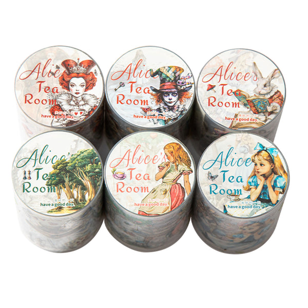 Poppy Crafts Alice Tea Room PET Sticker Roll - Alice's Circle of Close Friends