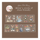 Poppy Crafts Alice Tea Room PET Sticker Roll - Alice's Circle of Close Friends
