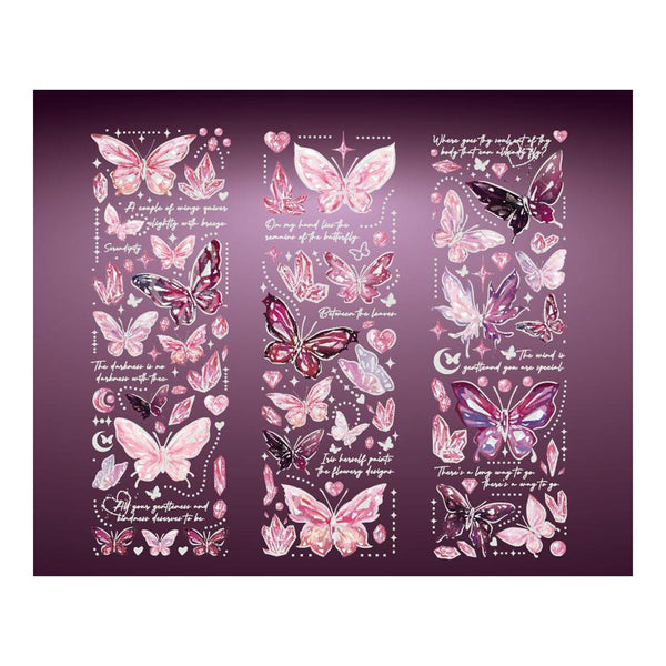 Poppy Crafts Butterfly PET Sticker - Tender Love Song