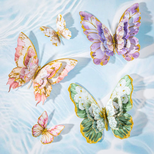 Poppy Crafts Butterfly Stickers - Sakura Snow Wings